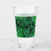 Hübsche grüne Rose Glas (Vorderseite)