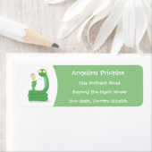 Hübsche grüne Schlange mit Maraca-Cartoon (Insitu)