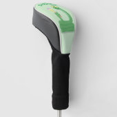 Hübsche grüne Schlange mit Maraca-Cartoon Golf Headcover (angewinkelt)