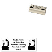 Hübsche grüne Schlange mit Maraca-Cartoon Gummistempel (Stempel)