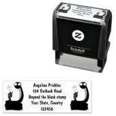 Hübsche grüne Schlange mit Maraca-Cartoon Permastempel (Beispiel)