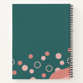 Hübsche grüne und rosa Ästhetik und künstlerische Notizblock (Rückseite)