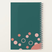 Hübsche grüne und rosa Ästhetik und künstlerische Notizblock (Rückseite)