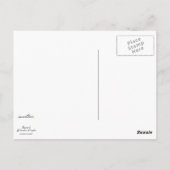 Hübsche grüne und weiße Lüster Vintage Samen Postkarte (Rückseite)