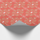 Hübsche, grüne Weihnachtsklemme Geschenkpapier (Ecke)