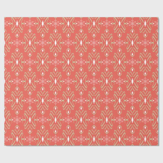 Hübsche, grüne Weihnachtsklemme Geschenkpapier (Flach)