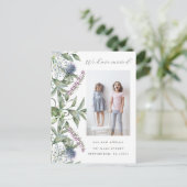 Hübsche Grünflächen Foto Adressenänderung Postkarte (Stehend Vorderseite)