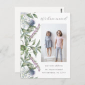 Hübsche Grünflächen Foto Adressenänderung Postkarte (Vorne/Hinten)