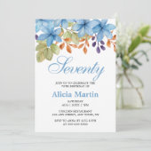 Hübsche Grünpflanzen jeden Geburtstag Einladung (Stehend Vorderseite)