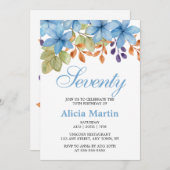 Hübsche Grünpflanzen jeden Geburtstag Einladung (Vorne/Hinten)