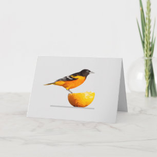 Hübsche Grußkarte von Oriole Bird Lover Karte