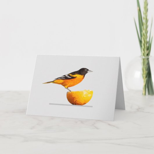 Hübsche Grußkarte von Oriole Bird Lover Karte (Vorderseite)