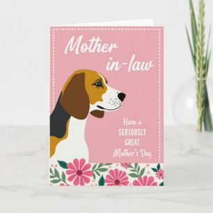 Hübsche Grußkarte zum Muttertag für Hundebesitzer Karte