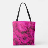 Hübsche gürtelrosa Rosen Tasche (Rückseite)