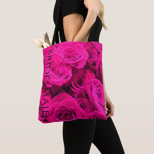 Hübsche gürtelrosa Rosen Tasche (Von Nahem)
