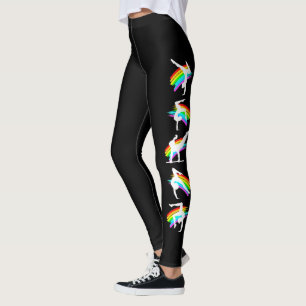 HÜBSCHE GYMNASTIK RAINBOUR LEGGINGS