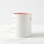 Hübsche Half Schwester Personalisiert Girly Niedli Zweifarbige Tasse (Mittel)