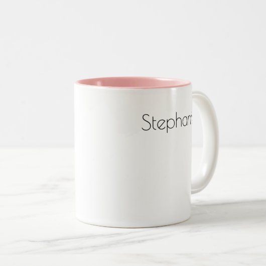Hübsche Half Schwester Personalisiert Girly Zweifarbige Tasse (VorderseiteRechts)