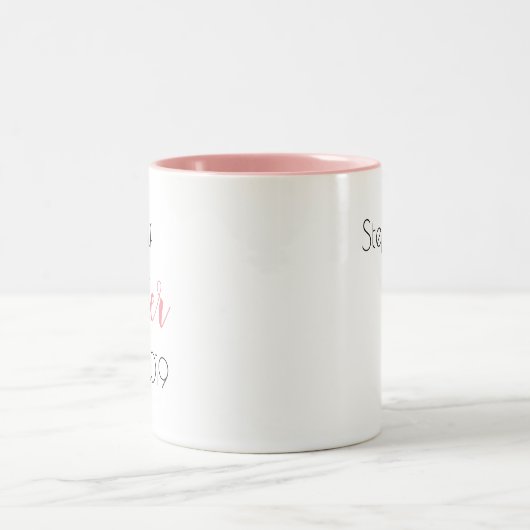 Hübsche Half Schwester Personalisiert Girly Zweifarbige Tasse (Mittel)