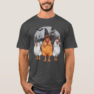 Hübsche Halloween-Hühner Witzige Jahreszeit T-Shirt