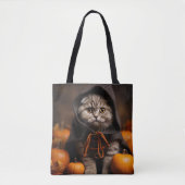 HÜBSCHE HALLOWEN BROWN TABBY KITTEN CAT TASCHE (Vorderseite)
