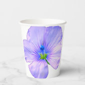 Hübsche Hand gezogen Lila Blume Pappbecher (Rückseite)