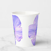 Hübsche Hand gezogen Lila Blume Pappbecher (Links)