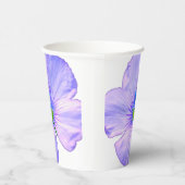 Hübsche Hand gezogen Lila Blume Pappbecher (Rechts)