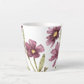 Hübsche Hand illustrierte Lila Blume Milchtasse (Vorderseite)