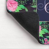 Hübsche Handfarbe Aquarell Blumendesign Mousepad (Ecke)