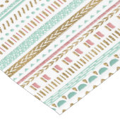 Hübsche Handfarbe Stamm Aztec geometrische Gestalt Kurzer Tischläufer (Ecke)