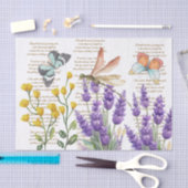 Hübsche handgeschriebene Buchstaben Botanisch Whit Seidenpapier (Handwerk)