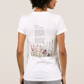 Hübsche handgestrichene Ceylon-Rose Schmetterling T-Shirt (Rückseite)