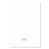 Hübsche handgestrichene Ceylon-Rose Schmetterling Tischnummer (Rückseite)