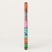 Hübsche handgestrichene farbige Blume Case-Mate iPhone Hülle (Hinten/Links)