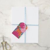 Hübsche handgestrichene farbige Blume Geschenkanhänger (Mit Garn)