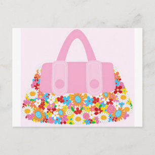 hübsche Handtasche Postkarte