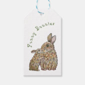 Hübsche Hasen. Zeichnend Stift Geschenkanhänger (Vorderseite)