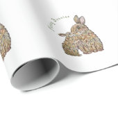 Hübsche Hasen. Zeichnend Stift Geschenkpapier (Rolleneckpunkt)