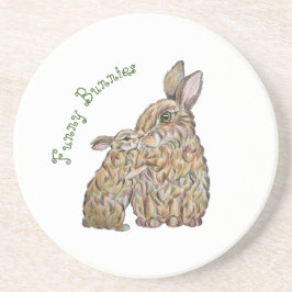 Hübsche Hasen. Zeichnend Stift Getränkeuntersetzer
