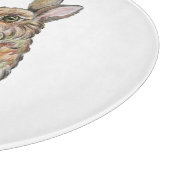 Hübsche Hasen. Zeichnend Stift Schneidebrett (Ecke)