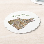 Hübsche Hasen. Zeichnend Stift Untersetzer (angewinkelt)