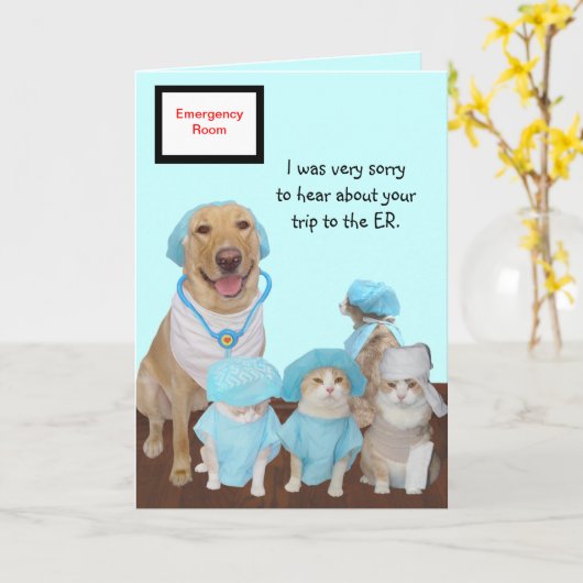 Hübsche Haustiere werden gut Karte (Gelbe Blume)