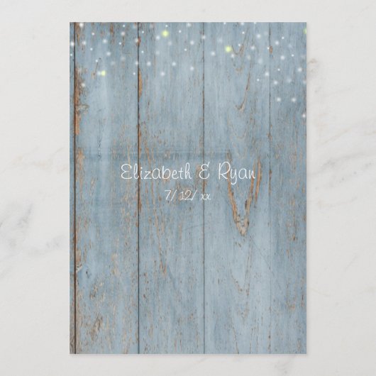 Hübsche Heiratsberatung, rustikales Holz, maßgesch Programm (Rückseite)