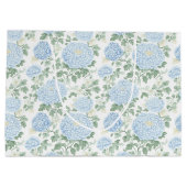 Hübsche Hellblaue Florale Hochzeit Große Geschenktüte (Rückseite)
