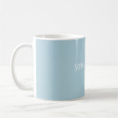 Hübsche Hellblaue Rosenblume Kaffeetasse (Links)