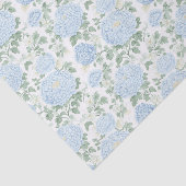 Hübsche hellblaue weiße Blumen Brautparty Seidenpapier (Ausschnitt)