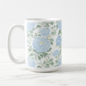 Hübsche hellblaue weiße Blumen   Kaffeetasse (Links)