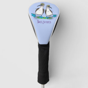 Hübsche, hellblaufüßige Boobies tanzen Cartoon Golf Headcover