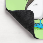 Hübsche, hellblaufüßige Boobies tanzen Cartoon Mousepad (Ecke)